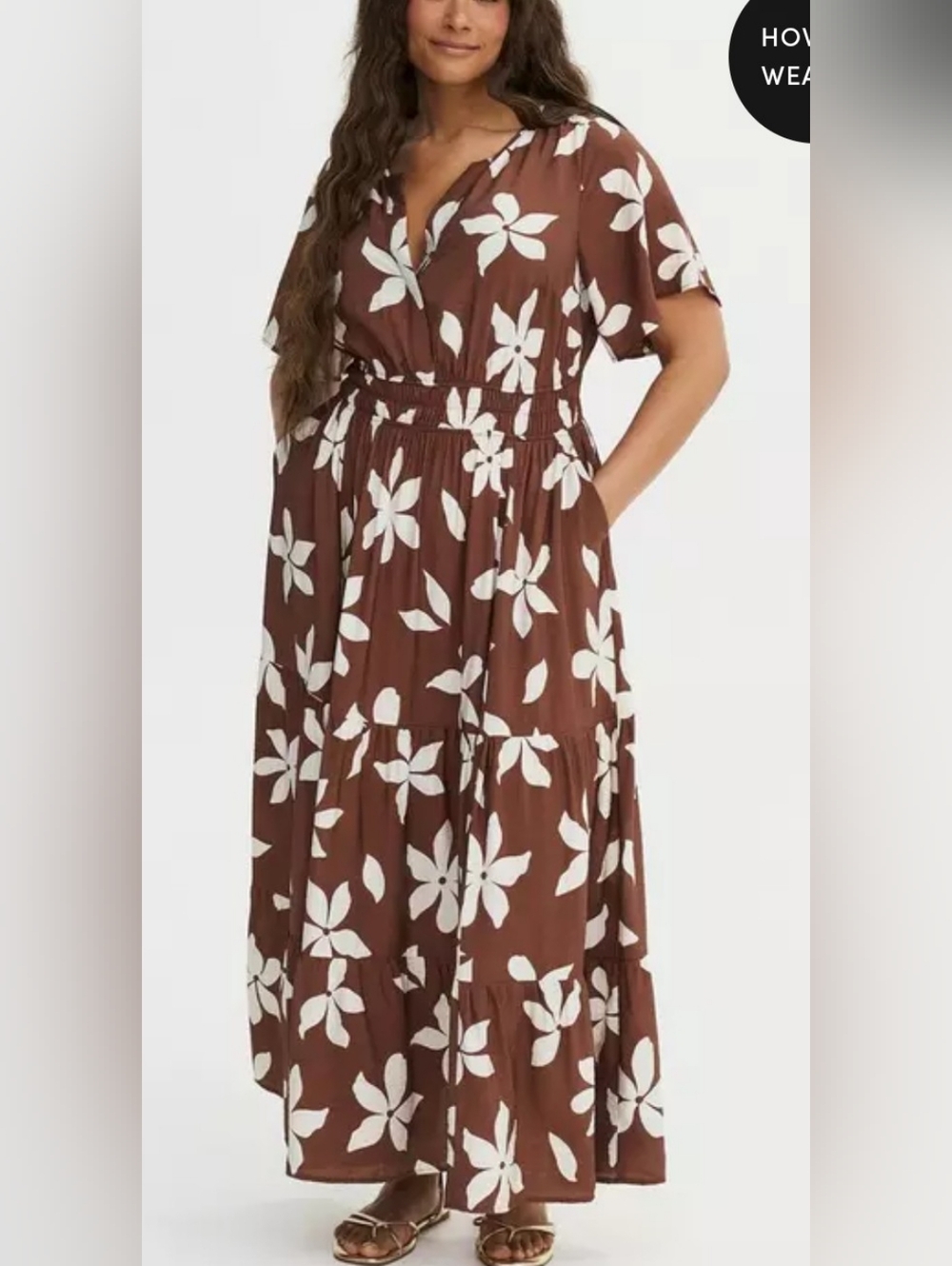 Torrid Y-Neck Tiered Maxi Dress